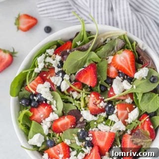 Mixed Berry Salad with Goat Cheese