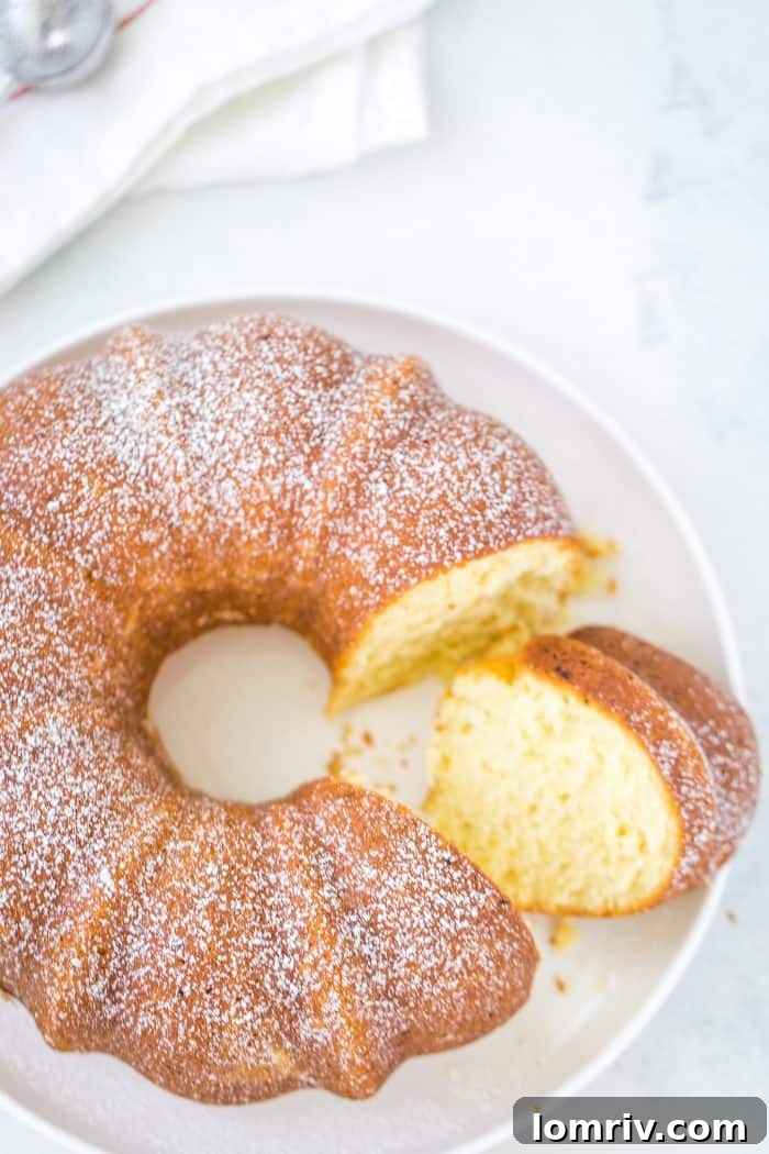 Fluffy and Moist Vanilla Pound Cake for Special Occasions