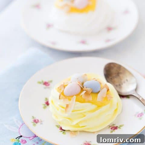 Coconut Meringue Nests