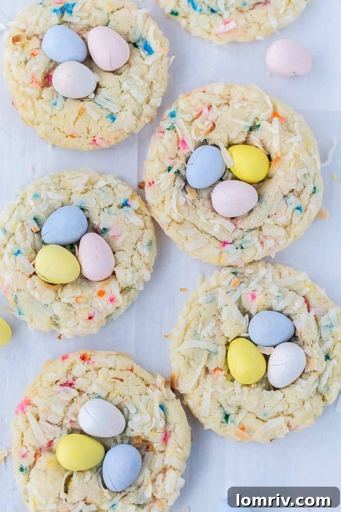 Bird's Nest Funfetti Sugar Cookies