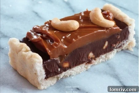 Salted Cashew-Bittersweet Chocolate Tart