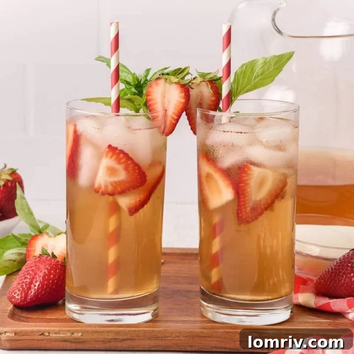 Strawberry Basil Iced Tea