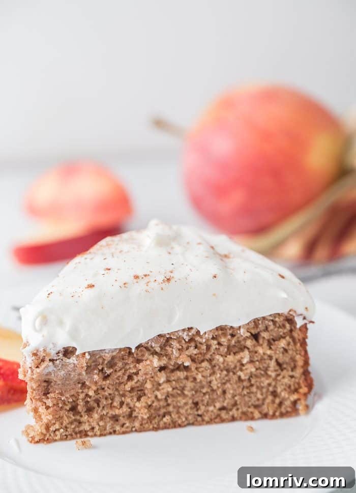 Rustic Buttermilk Applesauce Cake on Cooling Rack
