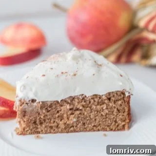 Buttermilk Applesauce Cake with Cream Cheese Frosting
