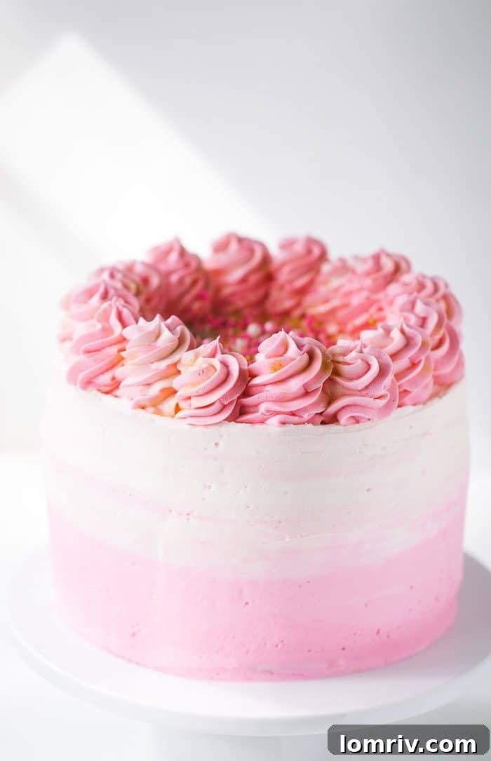 Pink Ombre Cake