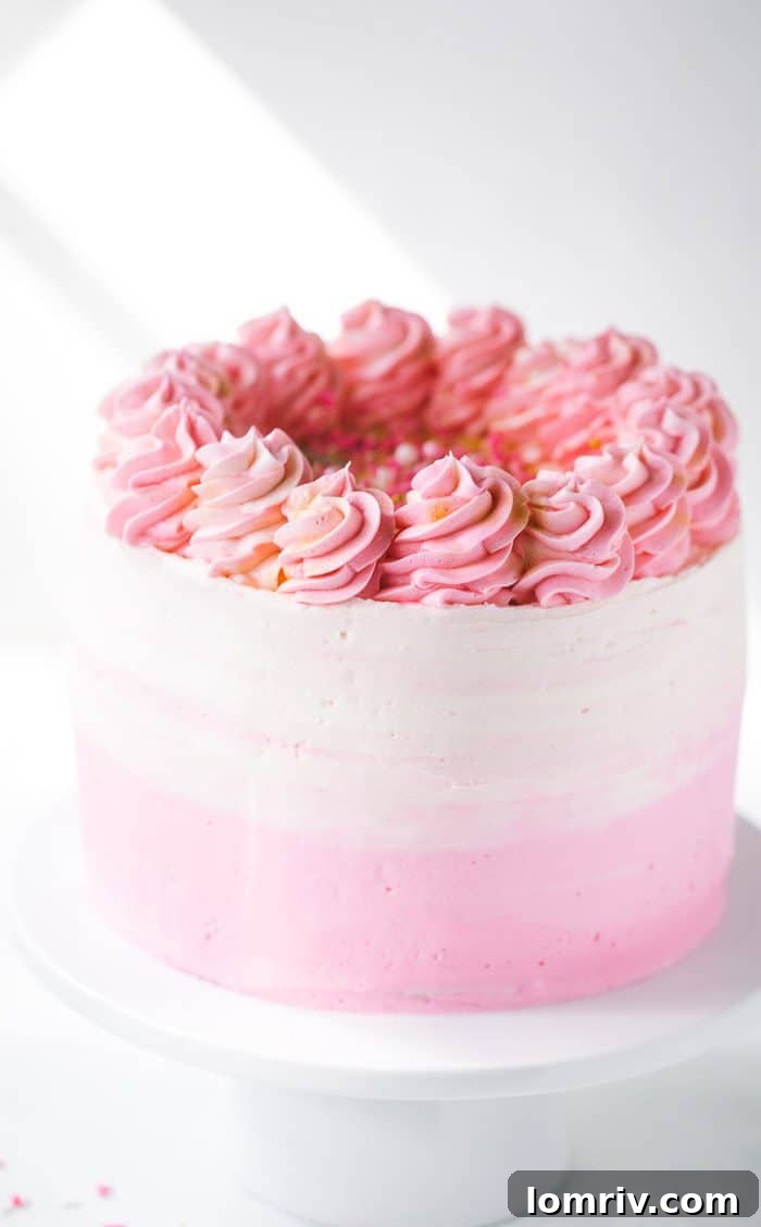Pink Ombre Cake