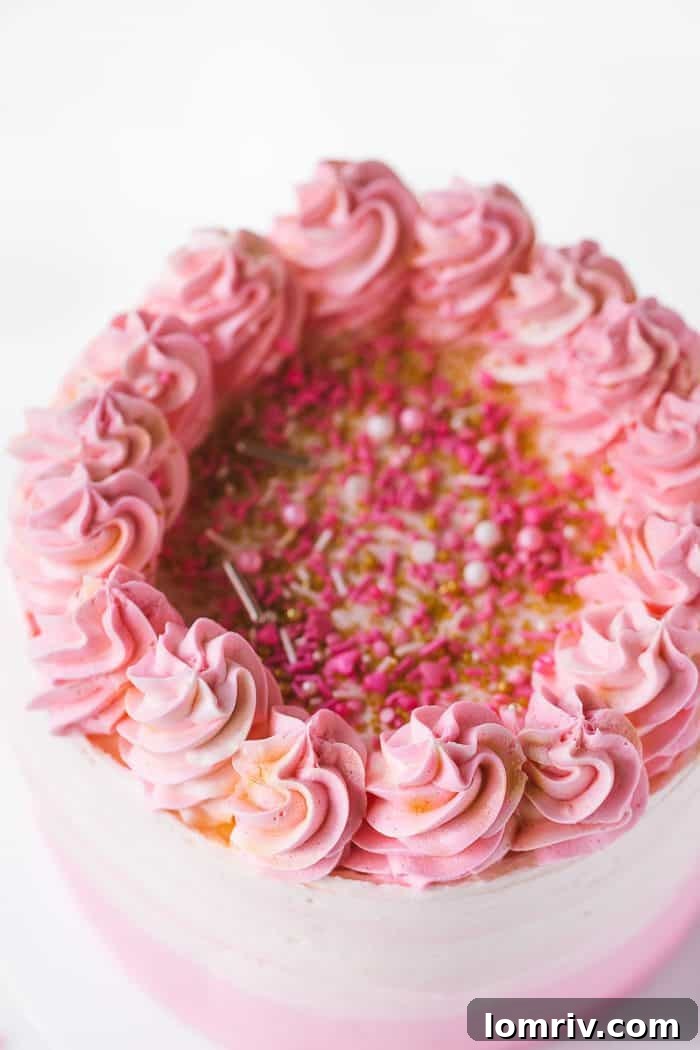 Pink Ombre Cake