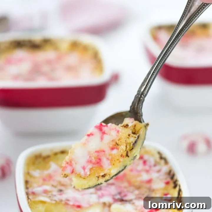 Peppermint White Chocolate Creme Brulee