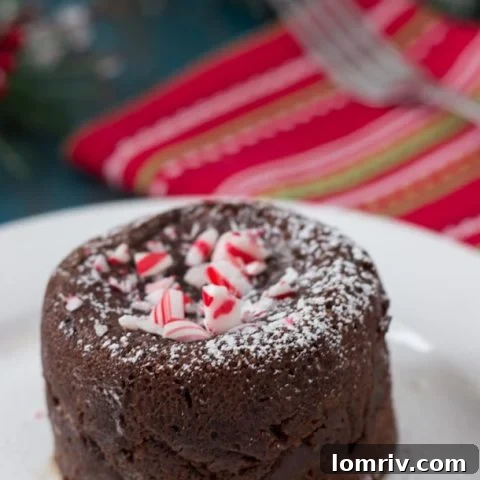 Peppermint Mocha Lava Cake