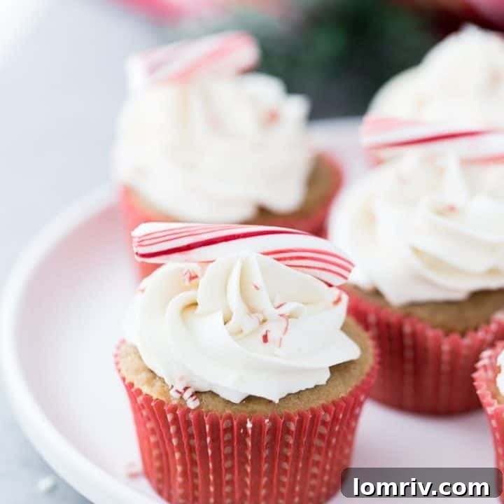 Peppermint White Chocolate Cupcakes