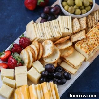 making a cheeseboard for entertaining