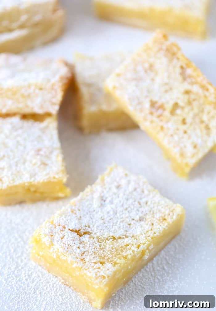 Classic Lemon Bars with Buttery Shortbread Crust