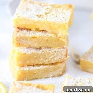 Classic Lemon Bars with Shortbread Crust