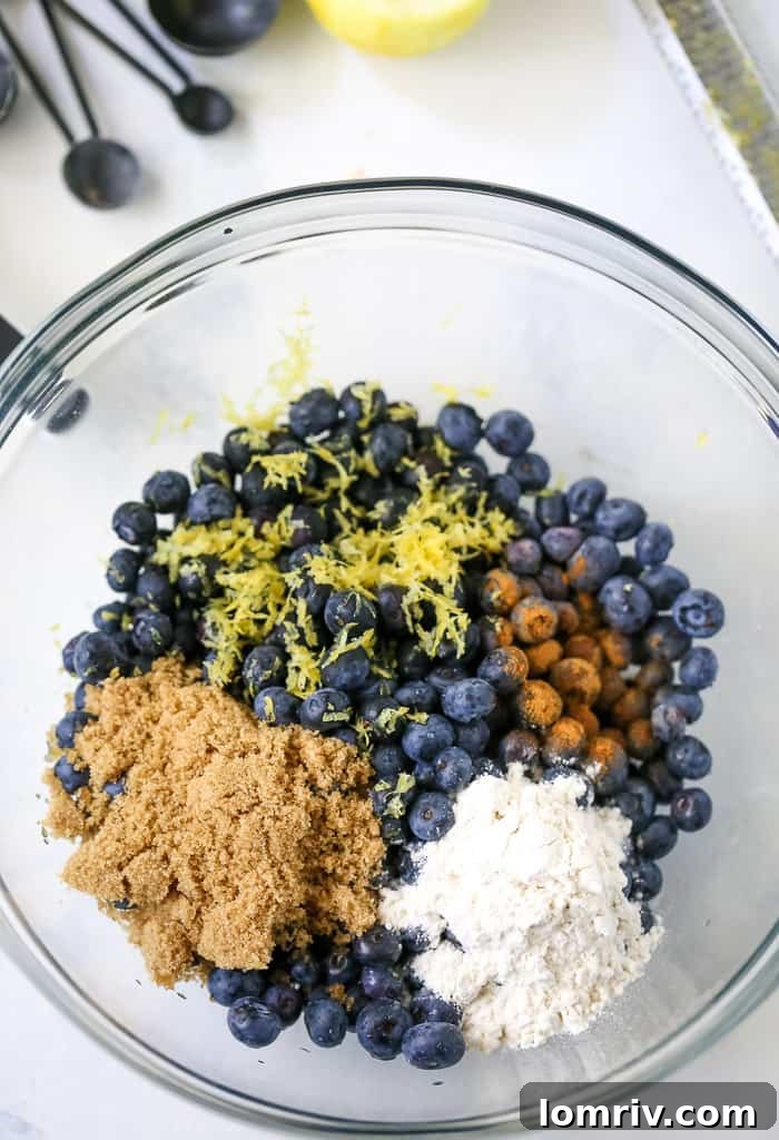 Blueberry Crumble with a Browned Butter Oat Topping