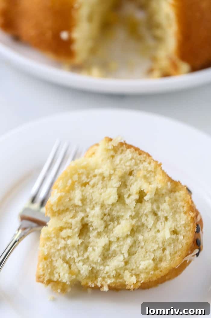 Passionfruit Coconut Bundt Cake with Decorative Glaze