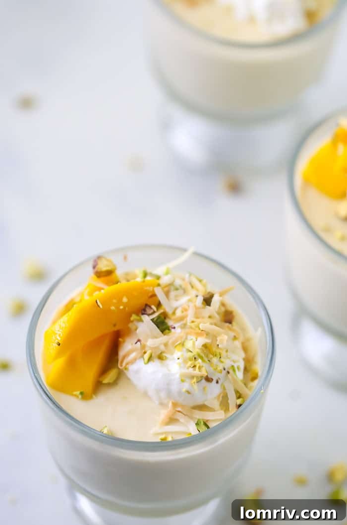 Coconut Mango Panna Cotta