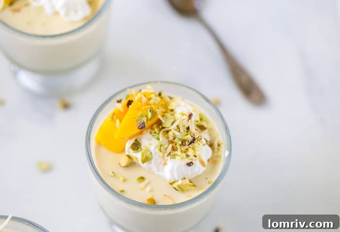 Coconut Mango Panna Cotta