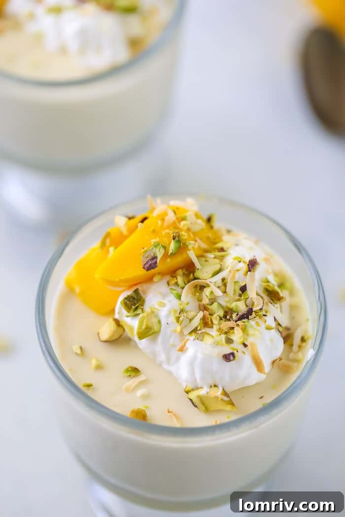 Coconut Mango Panna Cotta