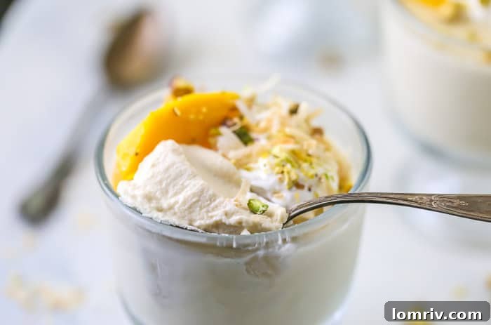 Coconut Mango Panna Cotta