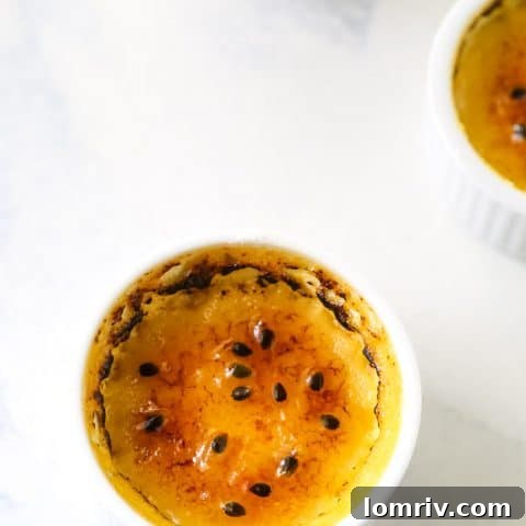 Passionfruit Creme Brulee
