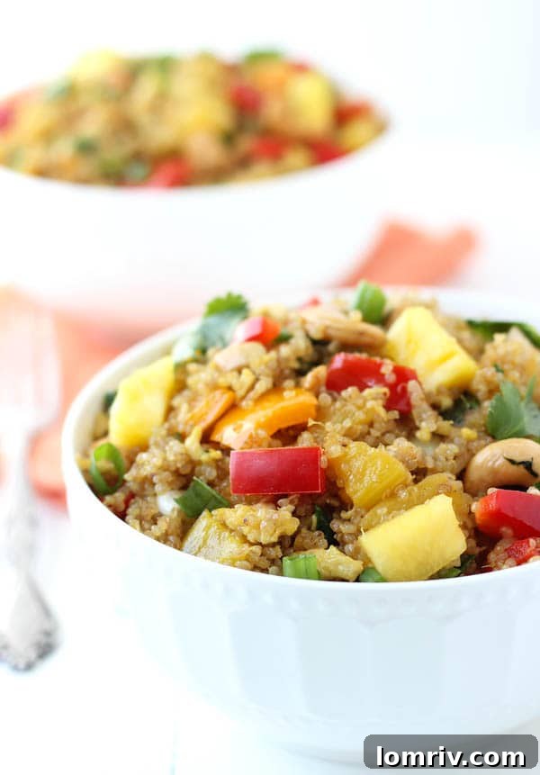 Ingredients for Pineapple Cashew Quinoa Fried Rice