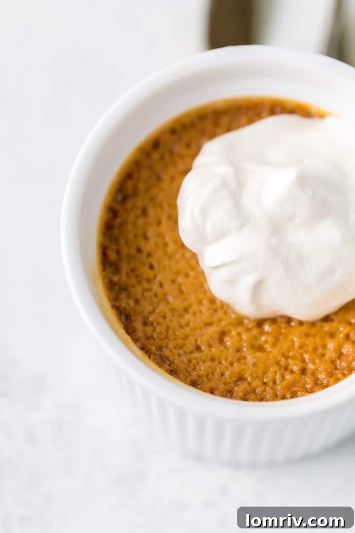 Vanilla Bean Speckled Burnt Caramel Custard