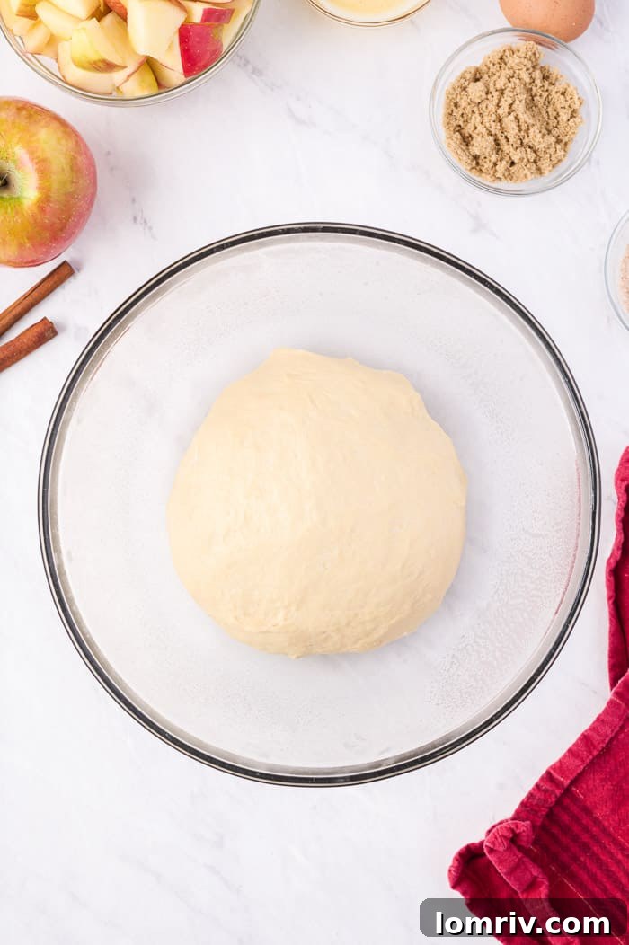 Dough divided into four equal balls for star bread