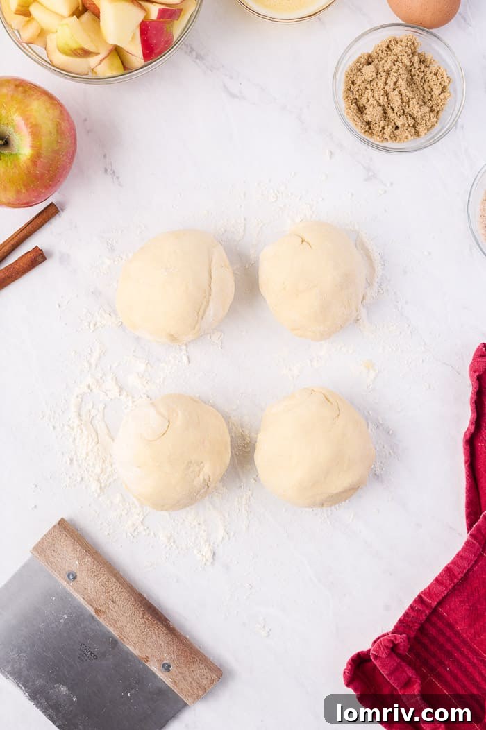Prepared apple cinnamon filling for the star bread