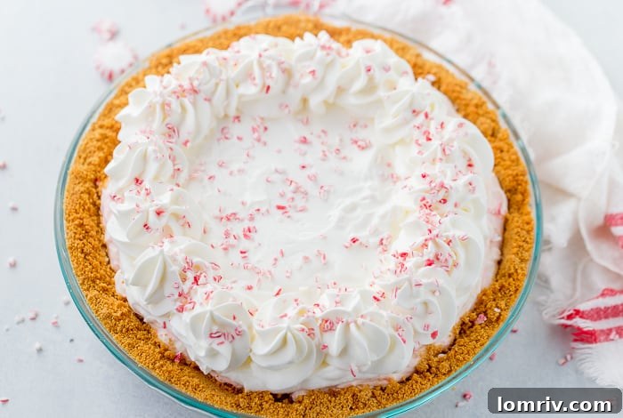 Creamy No-Bake Peppermint White Chocolate Cheesecake texture