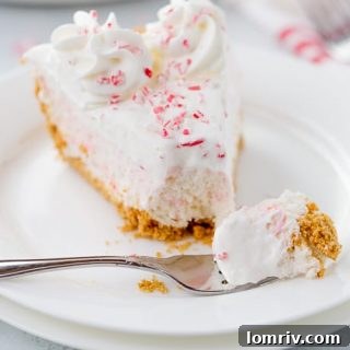 No-Bake Peppermint White Chocolate Cheesecake