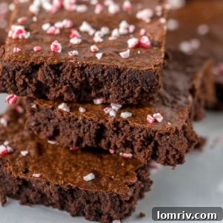 peppermint mocha brownies