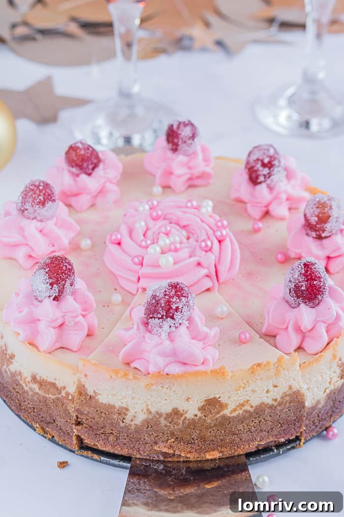 Pink Champagne Cheesecake