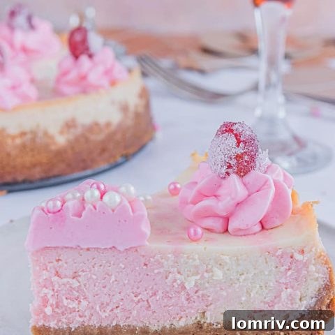 Pink Champagne Cheesecake