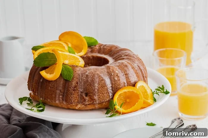 Delicious Orange Pound Cake with Florida Orange Juice