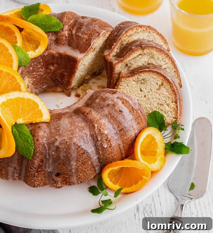Freshly Baked Orange Pound Cake