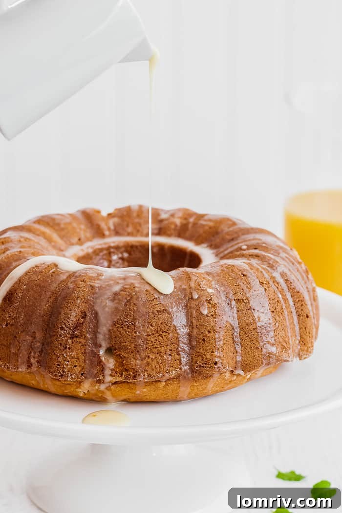 Orange Pound Cake with a Citrus Glaze