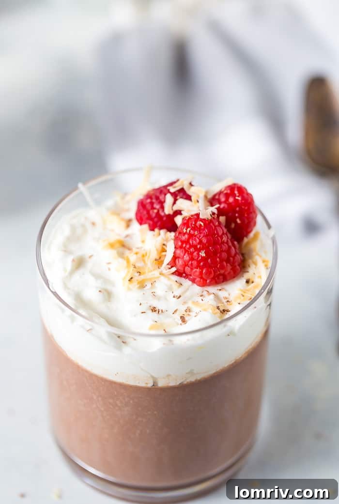 Artfully Arranged Chocolate Coconut Panna Cotta
