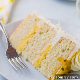 Passionfruit Coconut Layer Cake
