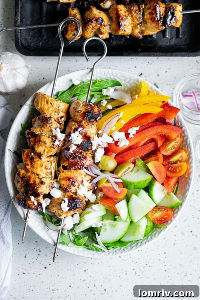 Delicious Greek Chicken Souvlaki Skewers