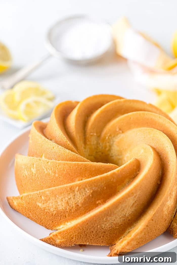 Lemon Bundt Cake for Celebrations