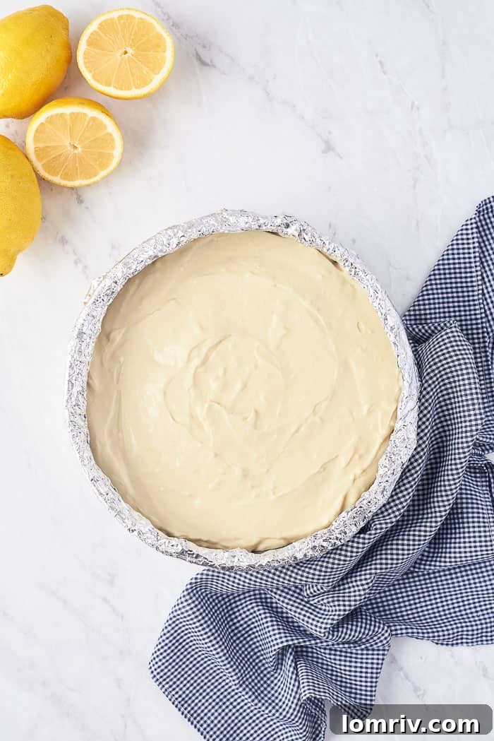 Pouring Filling into Crust