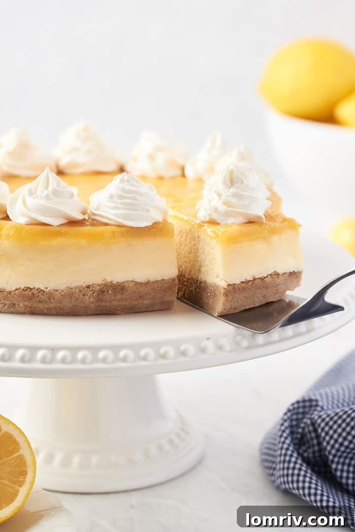 Creamy Lemon Cheesecake Slice