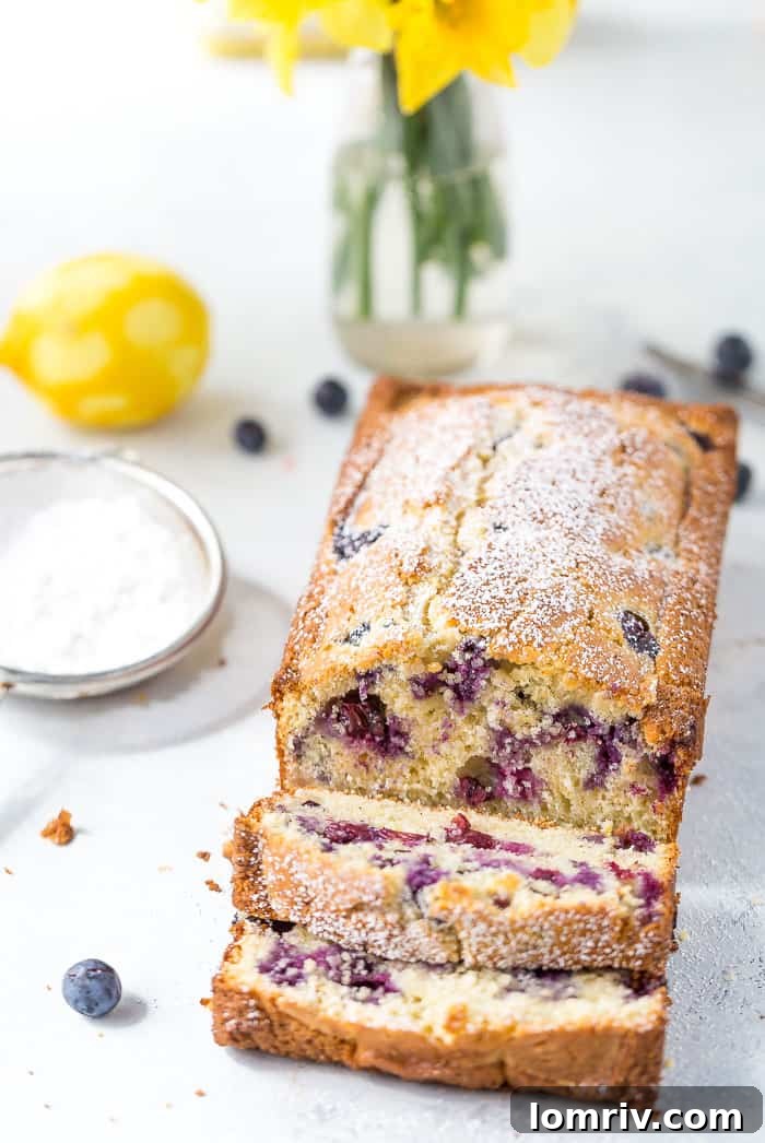 Brown Butter Blueberry Lemon Cake