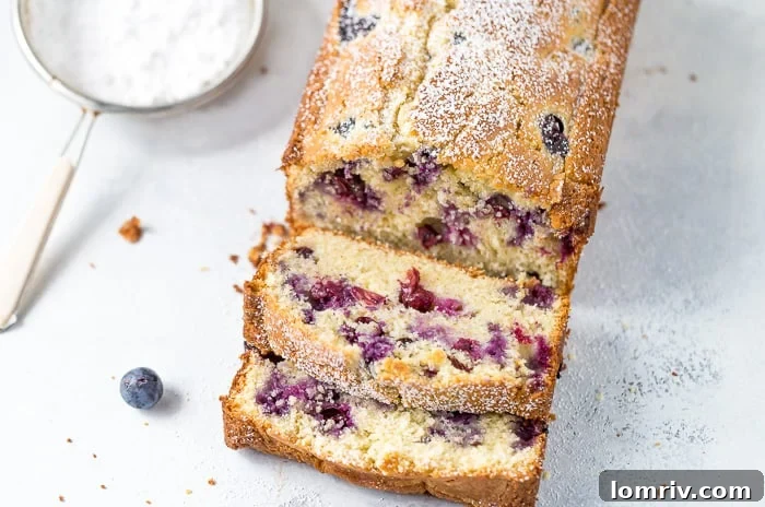 Brown Butter Blueberry Lemon Cake