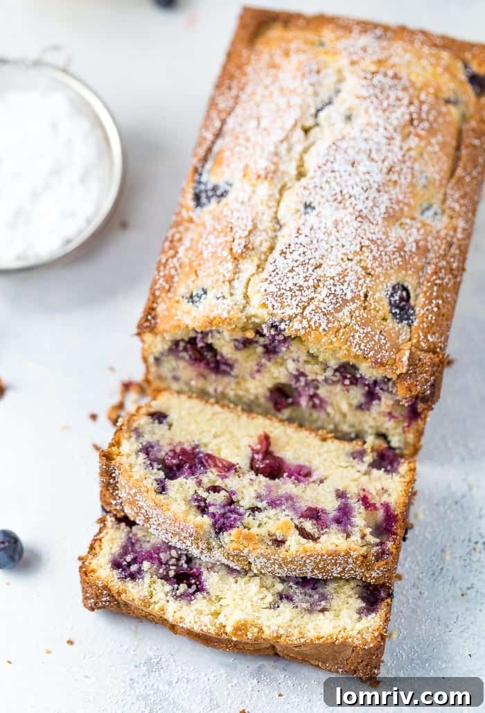 Brown Butter Blueberry Lemon Cake