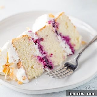 Coconut Blueberry Layer Cake