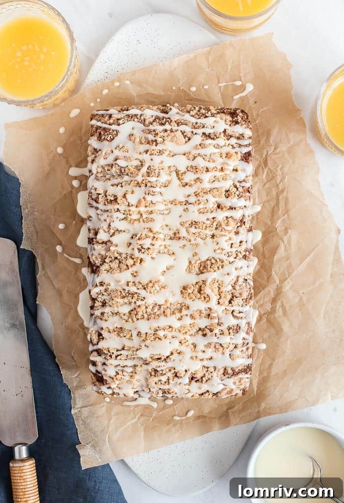 Orange Coffee Cake with Chocolate Chunks