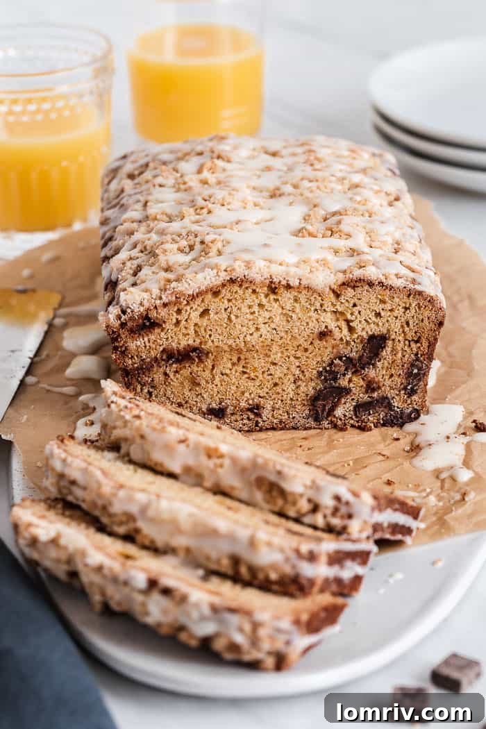 Orange Coffee Cake with Chocolate Chunks