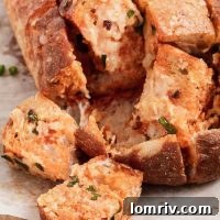 Chili Oil Cheddar Pull Apart Bread