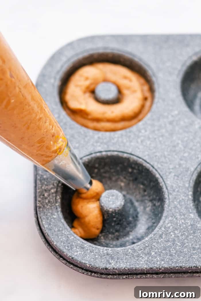 Baked Pumpkin Donuts with Cream Cheese Frosting
